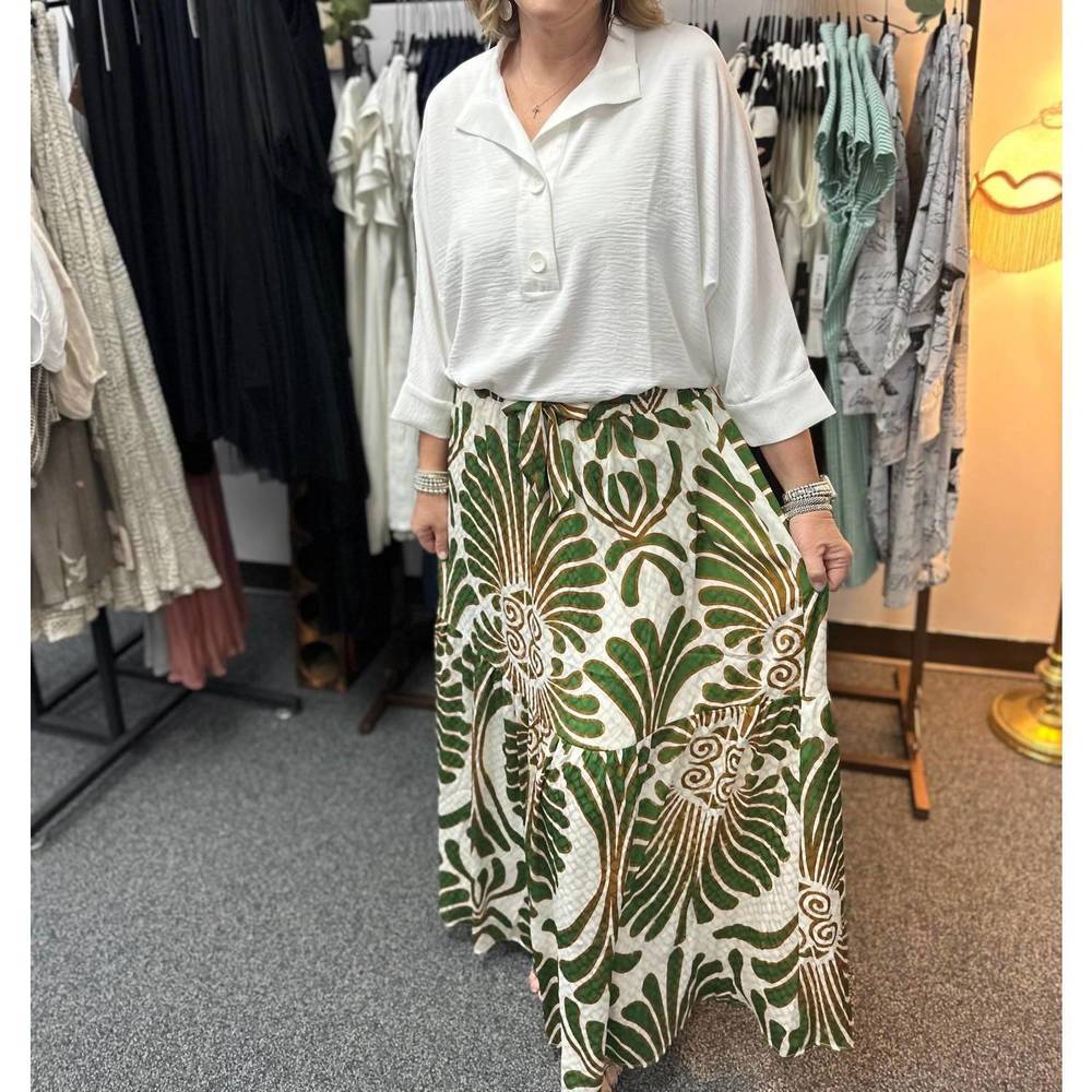 NEW ANONYME emily skirt in olive